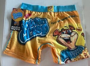 Post Golden Crisp Cereal Men’s Boxer Brief Lounge Wear Underwear Size M NWT